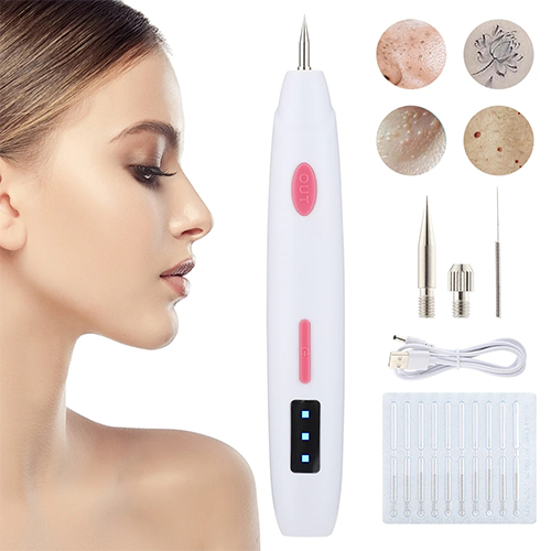 Freckle Remover Mini Mole Pen Black Dot Spots Fat Granules Pimples Tattoos Warts Skin Tag Removal Electric Laser Plasma Pen Beauty Tools Machine