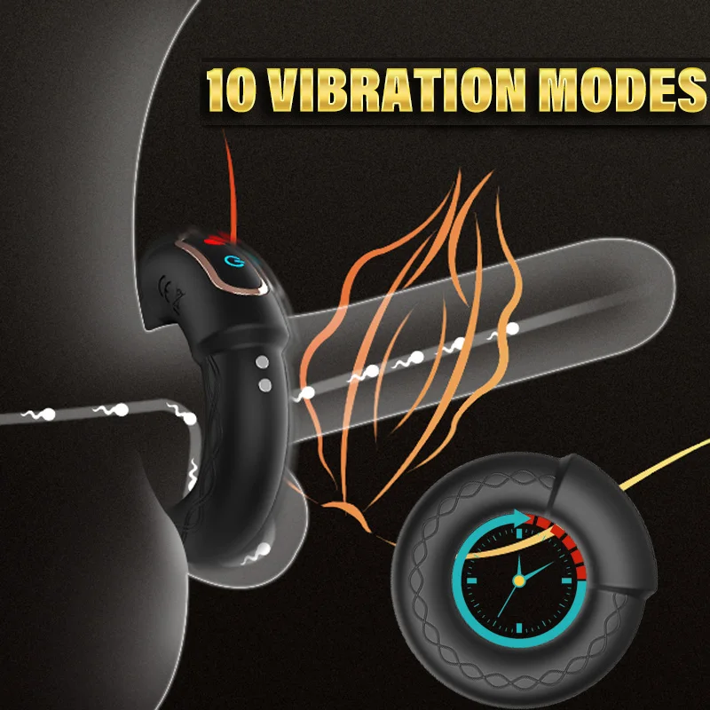 Heating Cock Penis Vibrating Ring for Man Cockrings Male Delay Ejaculation Massager Long Lasting Erection Masturbating Adult Sex Toy Vibrator For Men