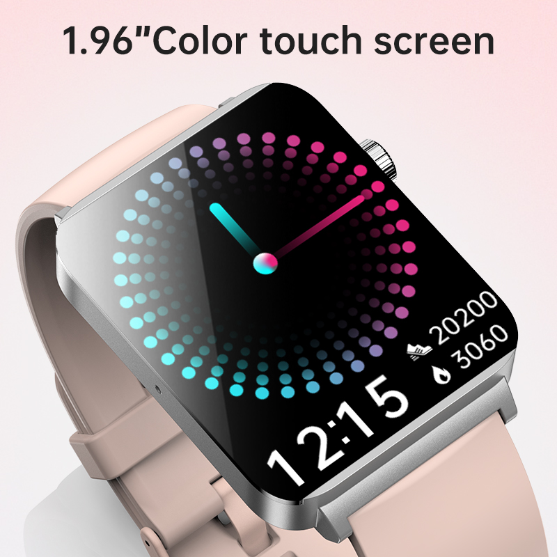 (Black) Smart Watch BT Calling ECG Non Invasive Blood Glucose Health Heart Rate BP Body Temperature Monitoring Sports Fitness Tracker Men Women Bracelet