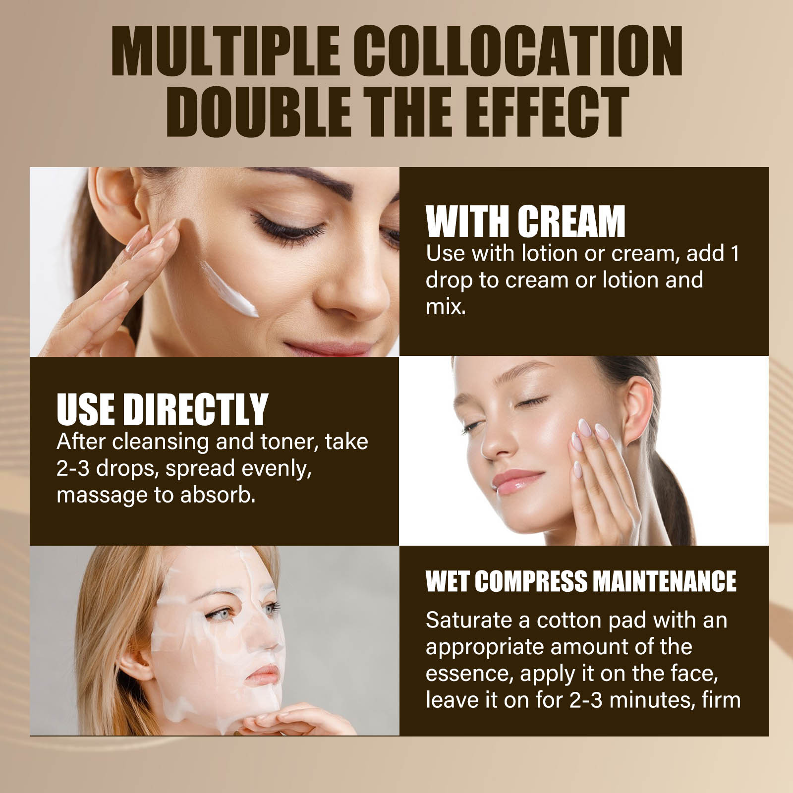 Lactobionic Acid Pore Shrink Face Serum Hyaluronic Acid Moisturizer Nourish Essence Firm Refine Skin Texture Elasticity Cleanse Blackheads Whiteheads 30ml
