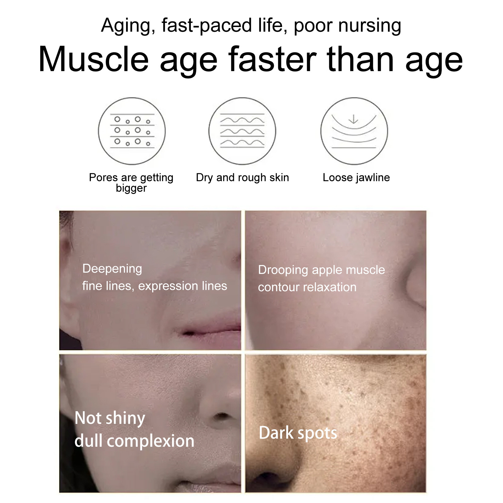 (1 PC) Horse Oil Instant Anti Wrinkle Cream Brightening Smooth Firming Lifting Anti Aging Fade Fine Lines Spot Moisturizing Whitening Repair Skin Skin Rejuvenation