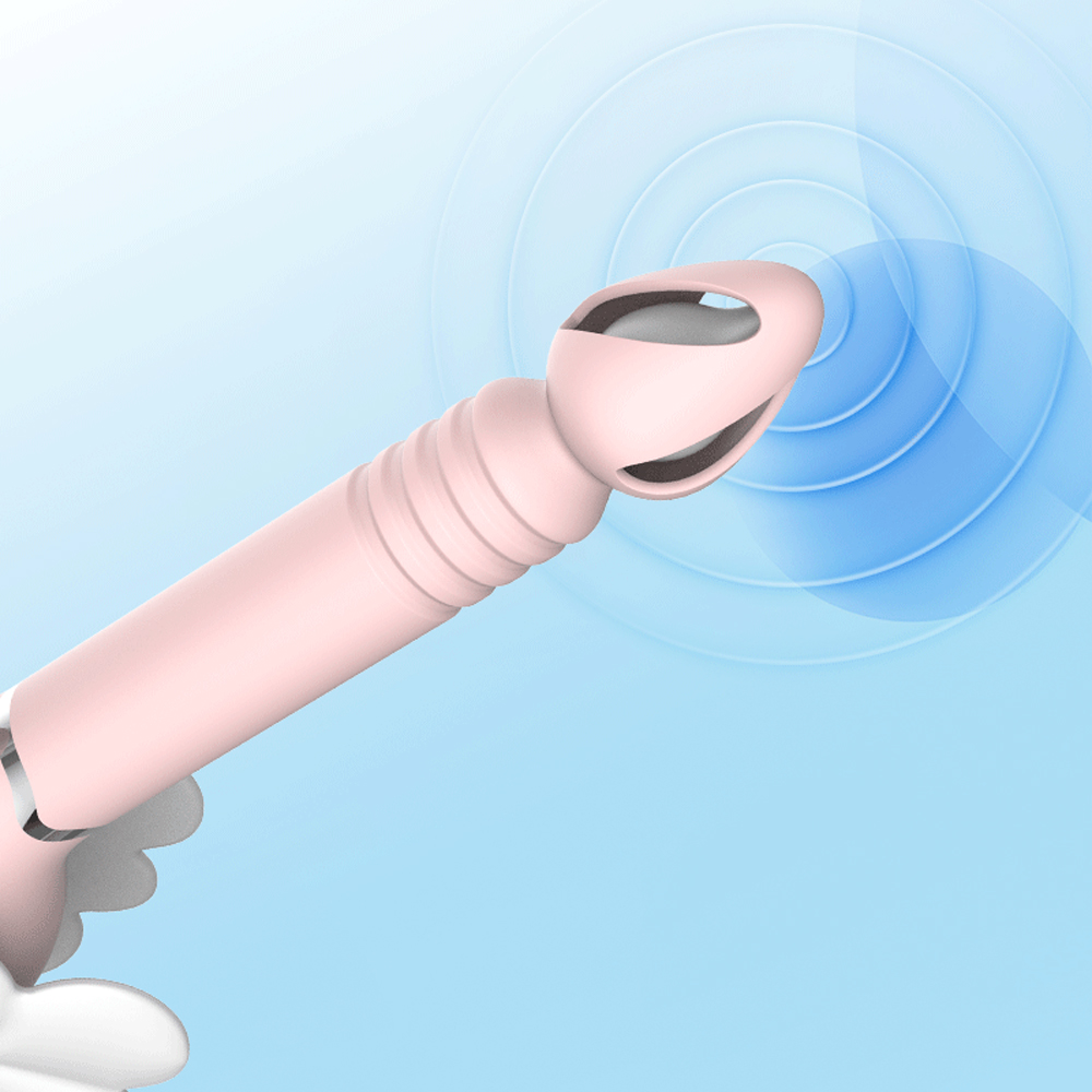 (Purple) Female Telescopic Sucking Vibrator Tongue Licking Heating Magic Wand Women Masturbator G Spot Clitoris Stimulator Massage Stick Adult Sex Toys