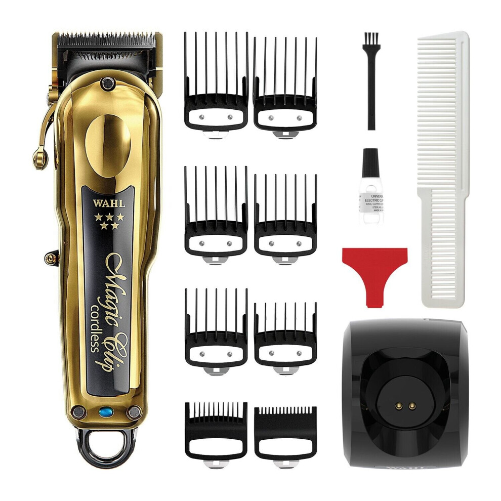 Gold Cordless Magic Clip Electric Shavers Hair Clippers for Men