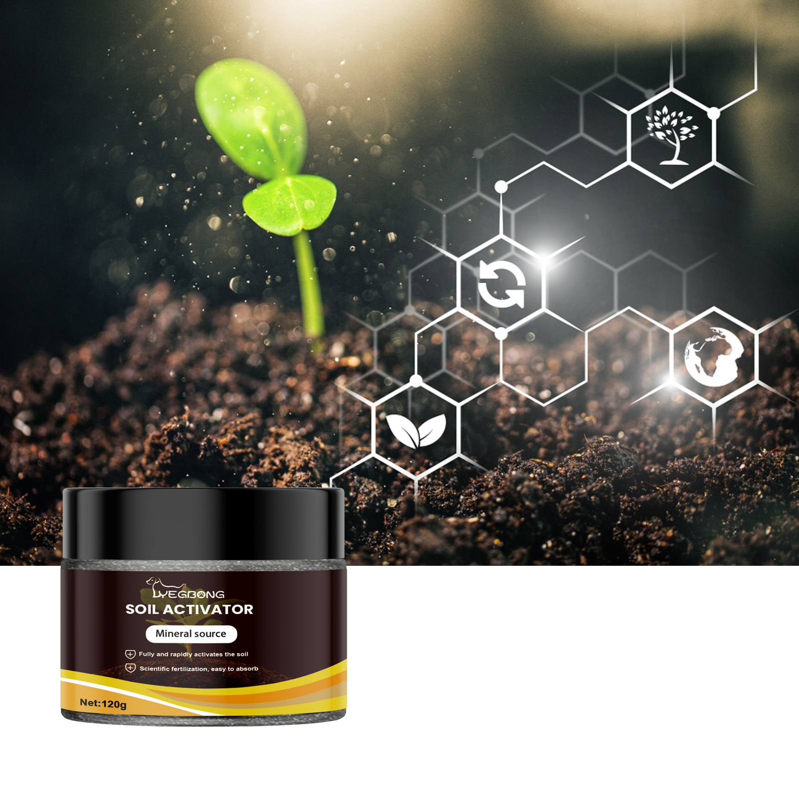 Soil Activator Garden Nutrient Loosen Soil Prevent Compaction Root Growth Promoter Plant Fertilizer For Flowers Potted Plants ﻿