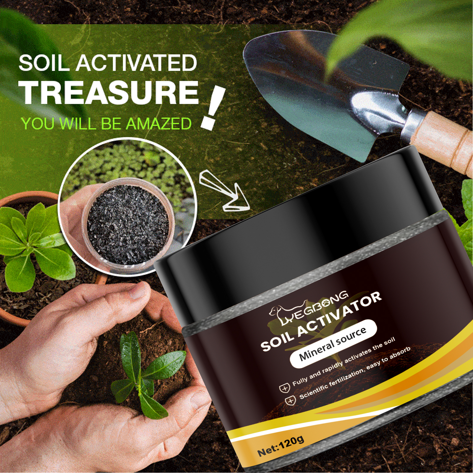 Soil Activator Garden Nutrient Loosen Soil Prevent Compaction Root Growth Promoter Plant Fertilizer For Flowers Potted Plants ﻿
