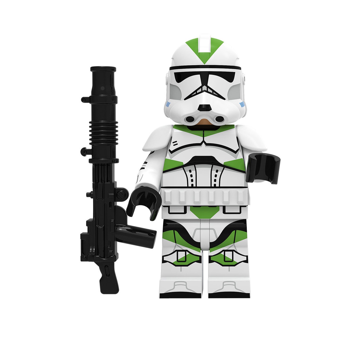 (Soldier B) Star War Soldier Mini Figures Toy Set Military Building Blocks with Weapons Role Play for Imaginative War Games for Kids 
