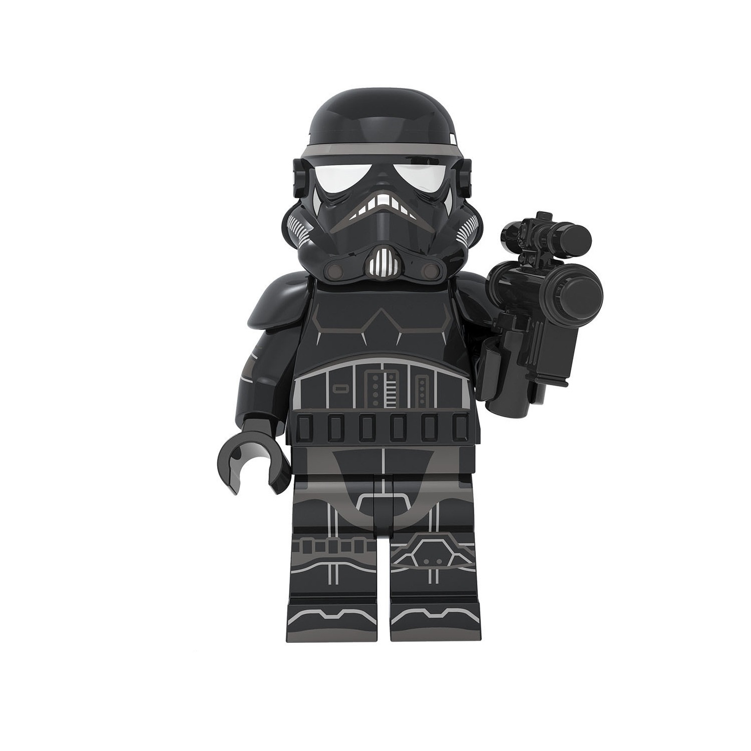 (Soldier B) Star War Soldier Mini Figures Toy Set Military Building Blocks with Weapons Role Play for Imaginative War Games for Kids 