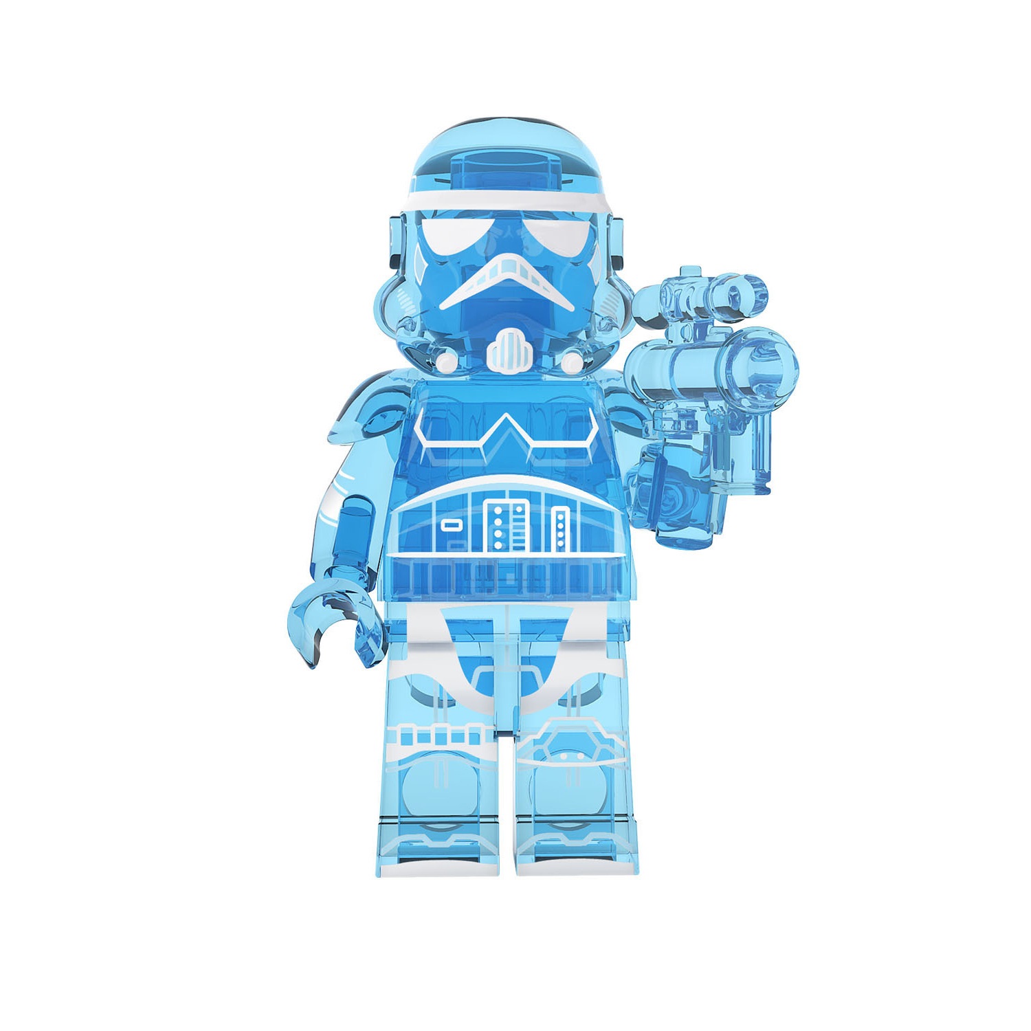 (Soldier B) Star War Soldier Mini Figures Toy Set Military Building Blocks with Weapons Role Play for Imaginative War Games for Kids 