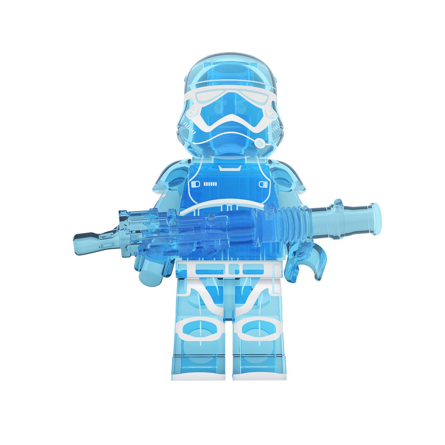(Soldier B) Star War Soldier Mini Figures Toy Set Military Building Blocks with Weapons Role Play for Imaginative War Games for Kids 