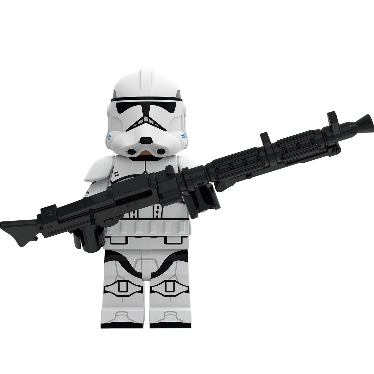 (Soldier B) Star War Soldier Mini Figures Toy Set Military Building Blocks with Weapons Role Play for Imaginative War Games for Kids 