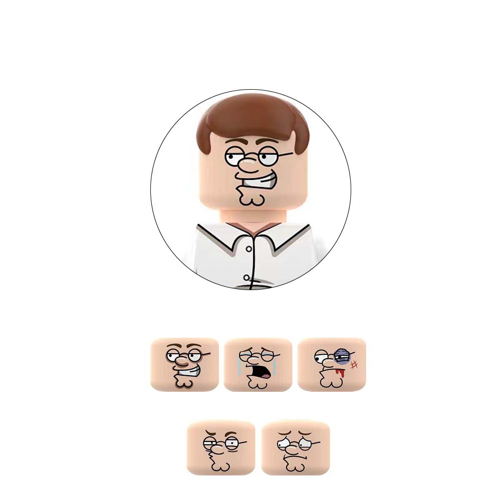 (8 PCS A) Blind Box Building Blocks Assemble Mini Action Bricks Toy Figures Movies Model Dolls Ornament Birthday Gift