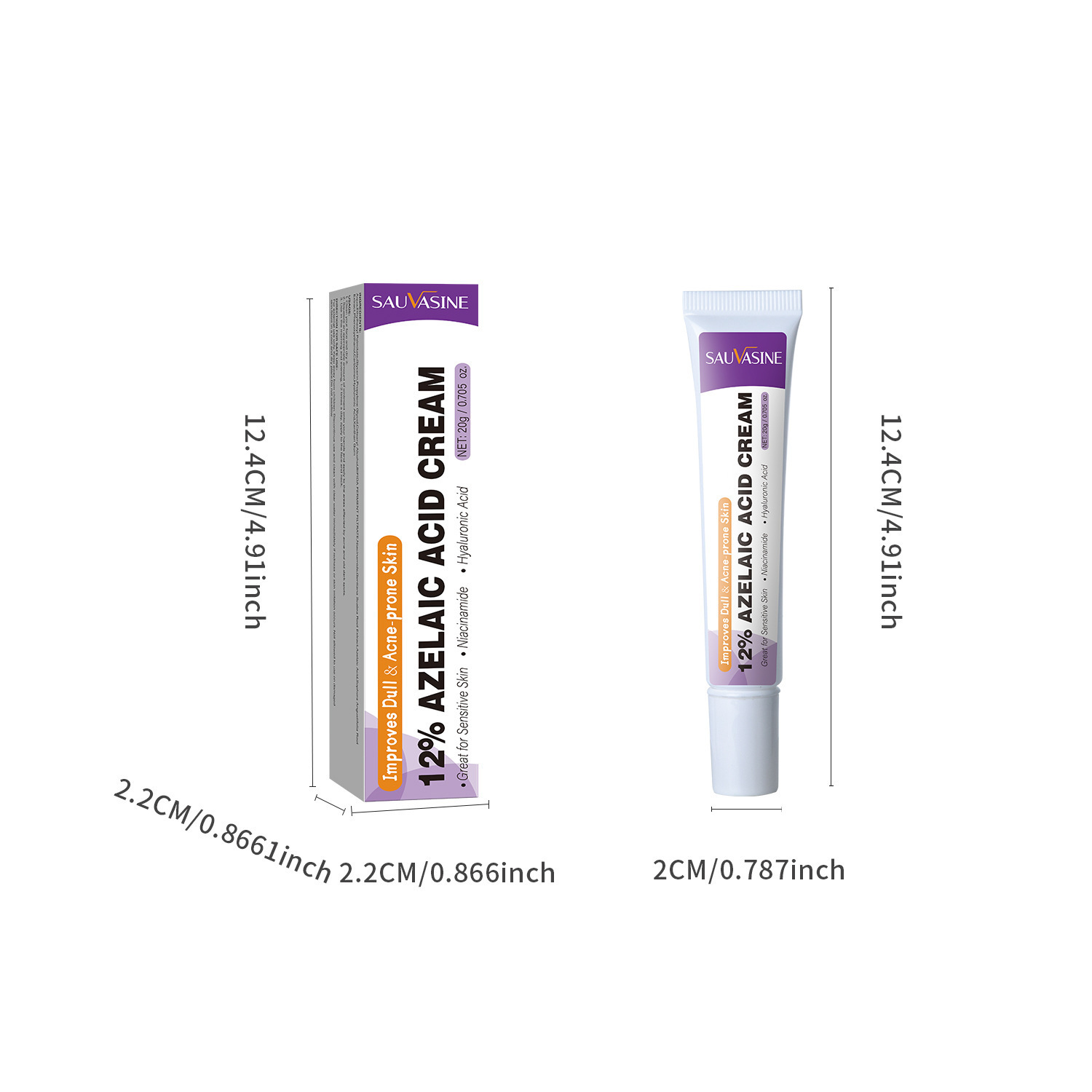 Azelaic Acid Cream Skin Care Treatment for Daily Use Natural 20g