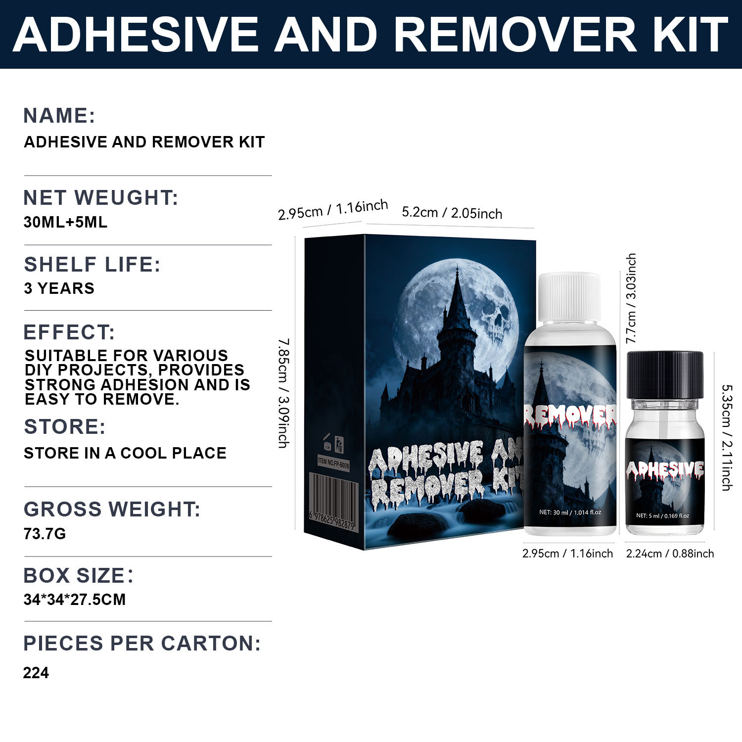 Adhesive And Remover Kit For Strong Bonding Residue Removal And Gentle Surface Cleaning Daily Home Repair Set