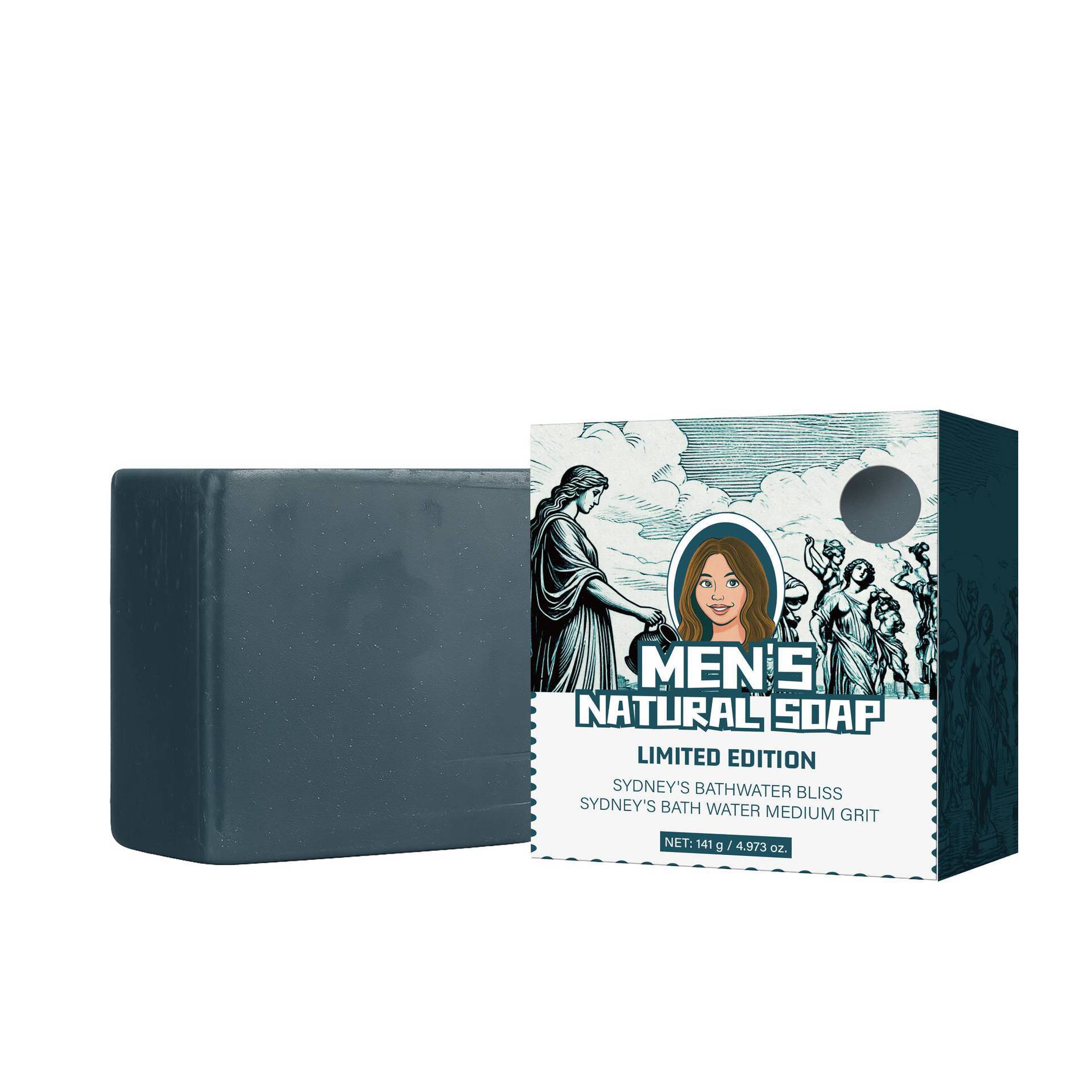 Men Natural Soap Bar Deep Cleansing For Face And Body Long Lasting Fragrance Daily Shower And Grooming 1pc