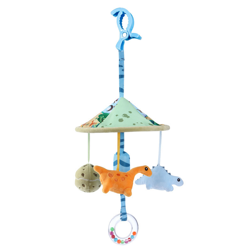 (Dinosaur) Infant Rattle Toy 0-12 Months Crib Hanging Music Box With Toy Bracket Bed Bell Car Seat Toy For Newborn Boy And Girl Gifts ﻿