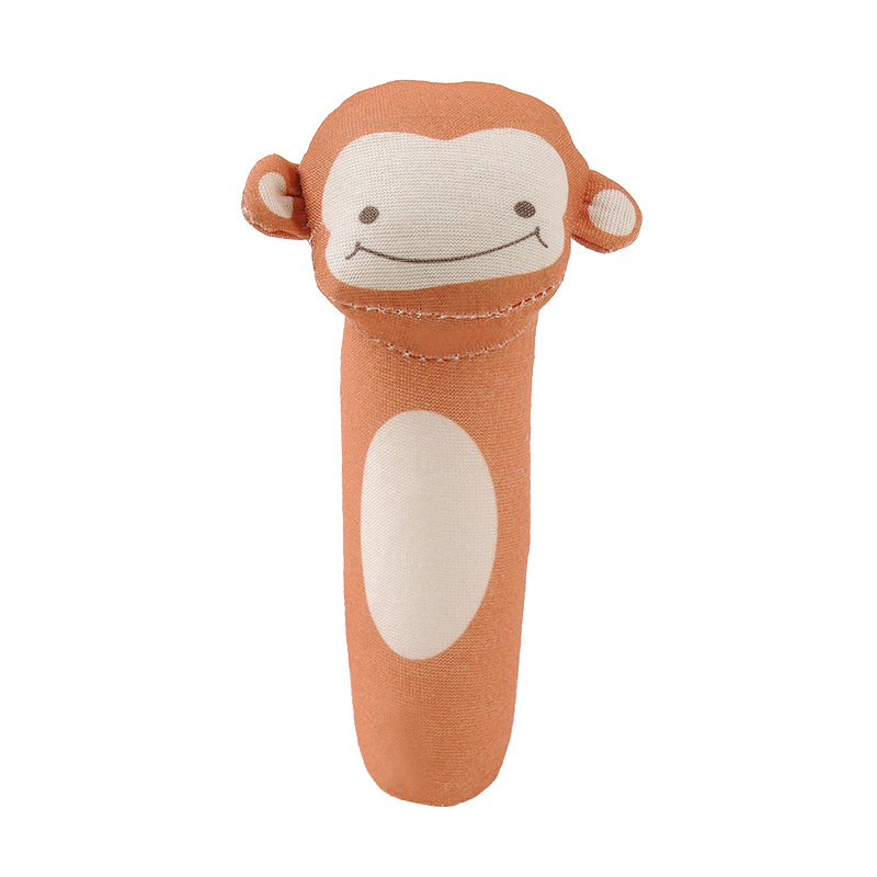 (monkey) Soft Infant Crib Bed Stroller Mobile Hanging Rattle Baby Educational Toys Brain Developmental Hand Grip Cute Stuffed Animal Toys