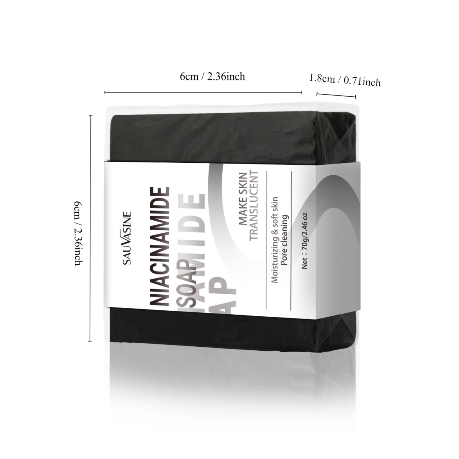 Niacinamide Soap Deep Cleansing Moisturizing Nourishing For Face And Body Daily Skincare Handmade Bar 70g