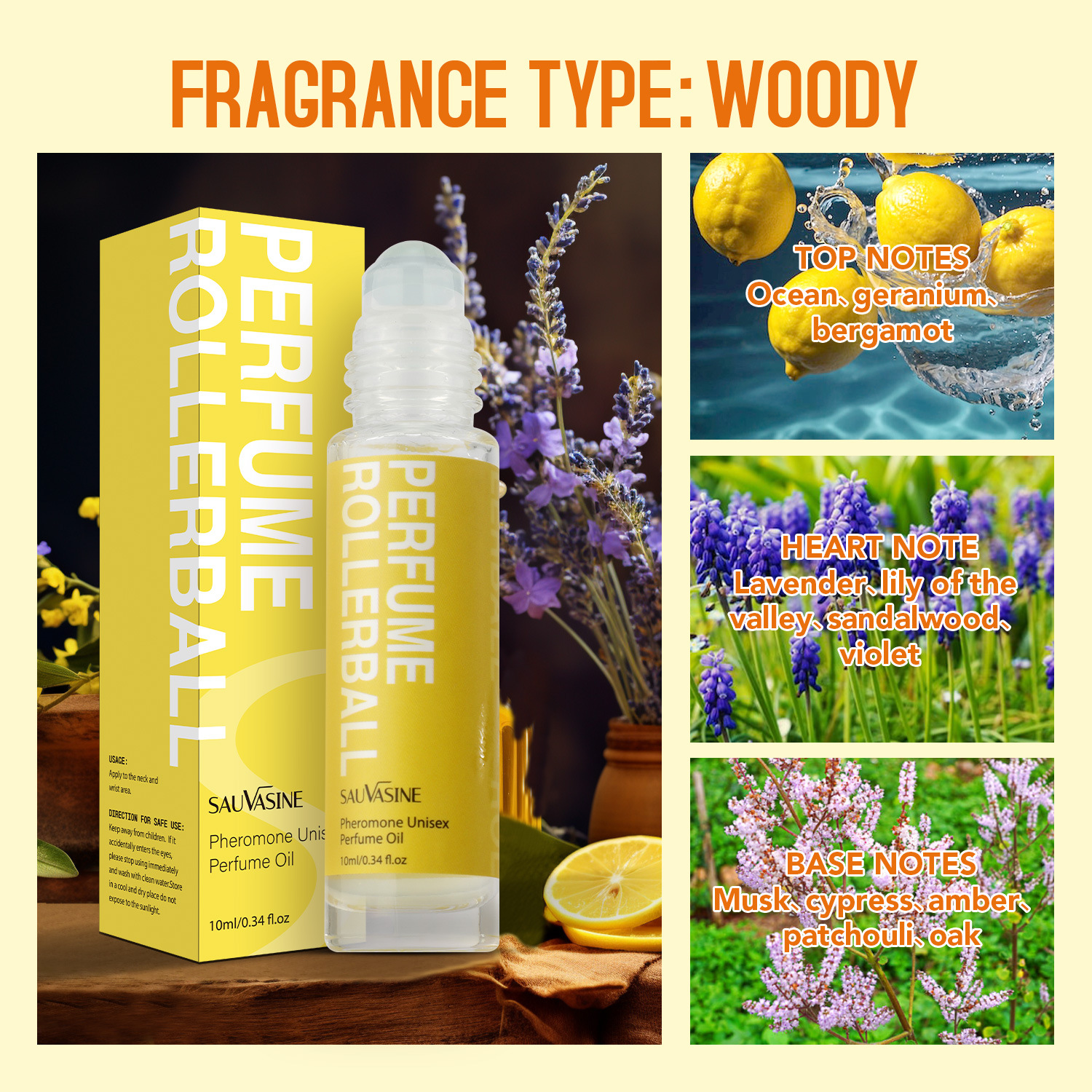 Woody Scent Perfume Roll On 10ml Long Lasting Fragrance For Daily Wear Travel And Gift Giving