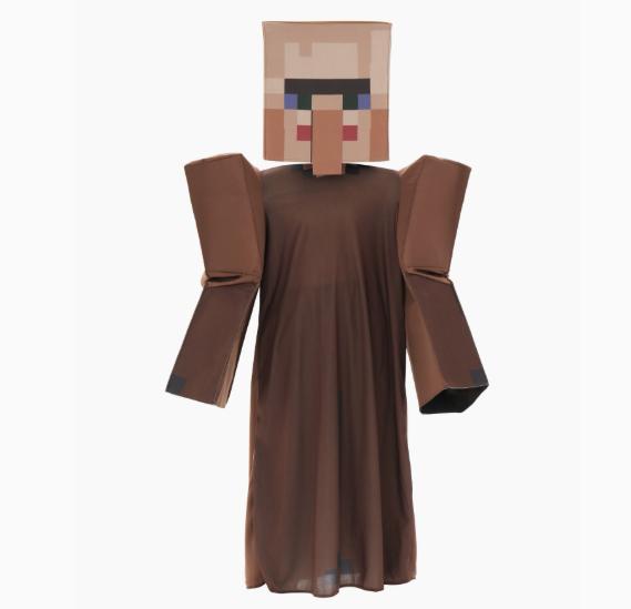 (L) Villagers My World Cosplay Outfits Mc Halloween Costumes Kids Performance Attire