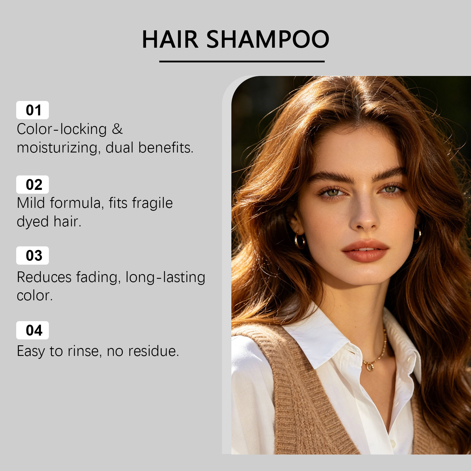 Botanical Hair Shampoo Brown Natural Extract Ingredient Moisturizing Volumizing Create Silky Smooth Hair For Daily Hair Care