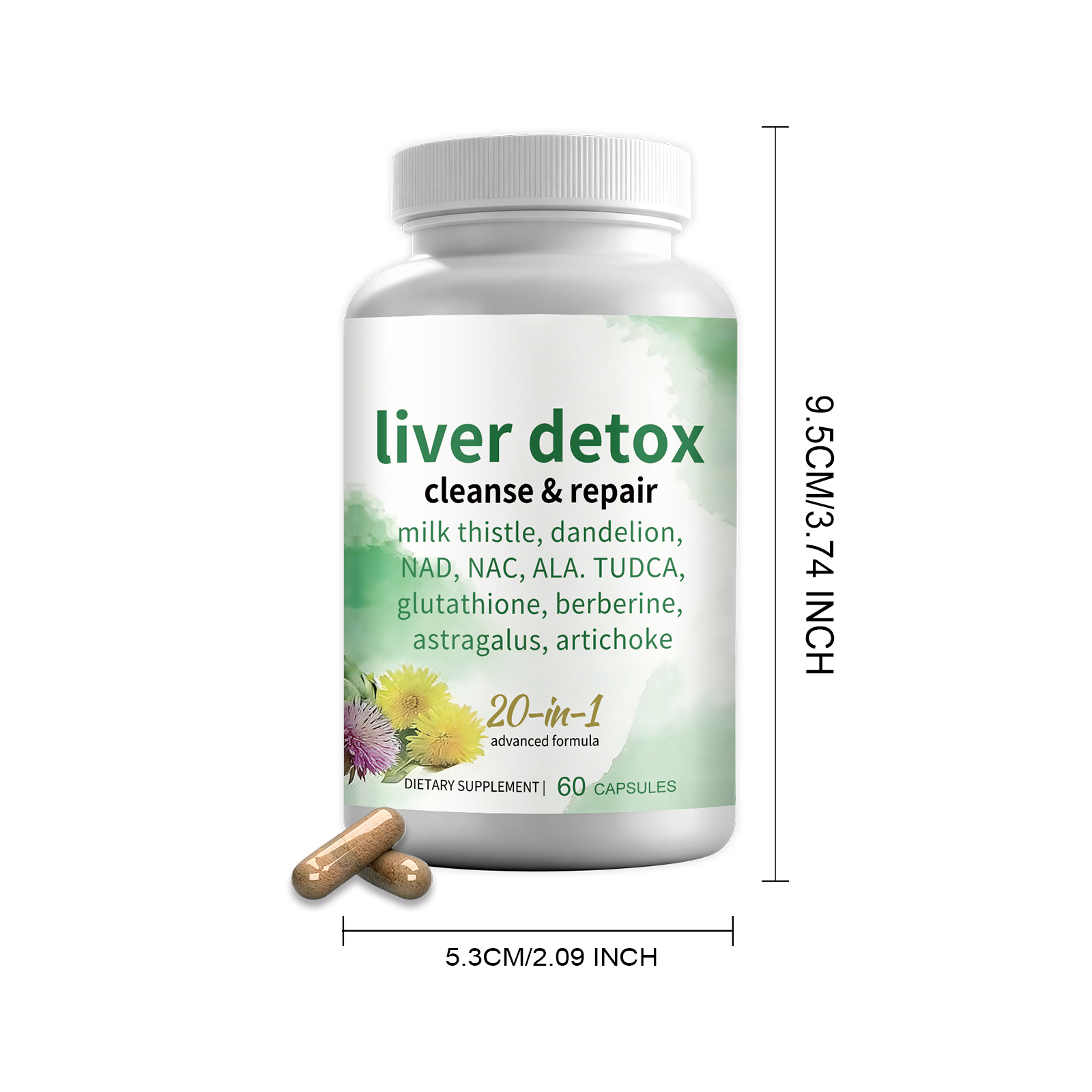 Body Revitalizing Capsules Twenty In One Compound Nutritional Dietary Supplement Support Human Daily Vitality Supply