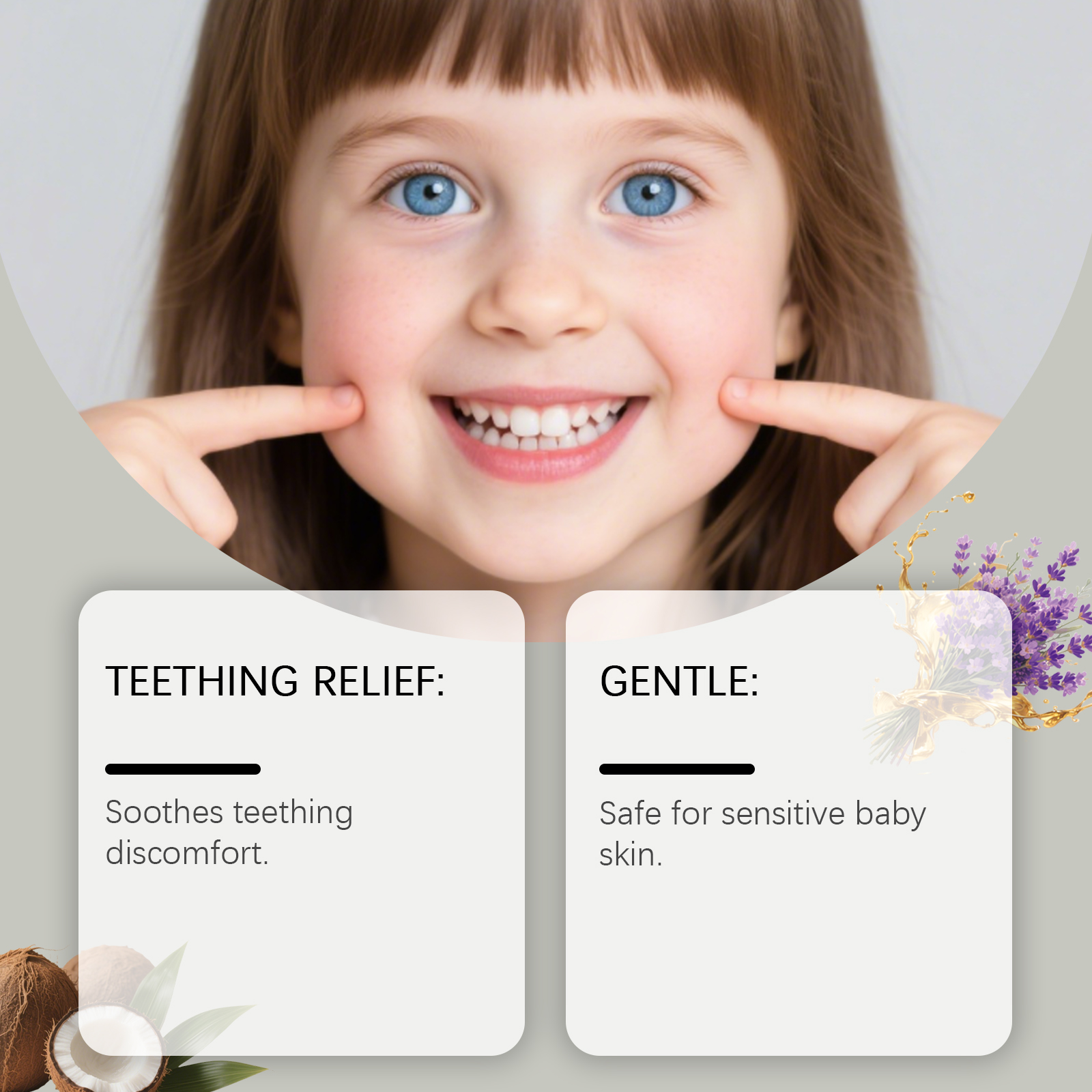 Teething Care Roller For Kids Mild Nourish Protect Baby Gum Moisturize Brighten Teeth Daily Gum Care