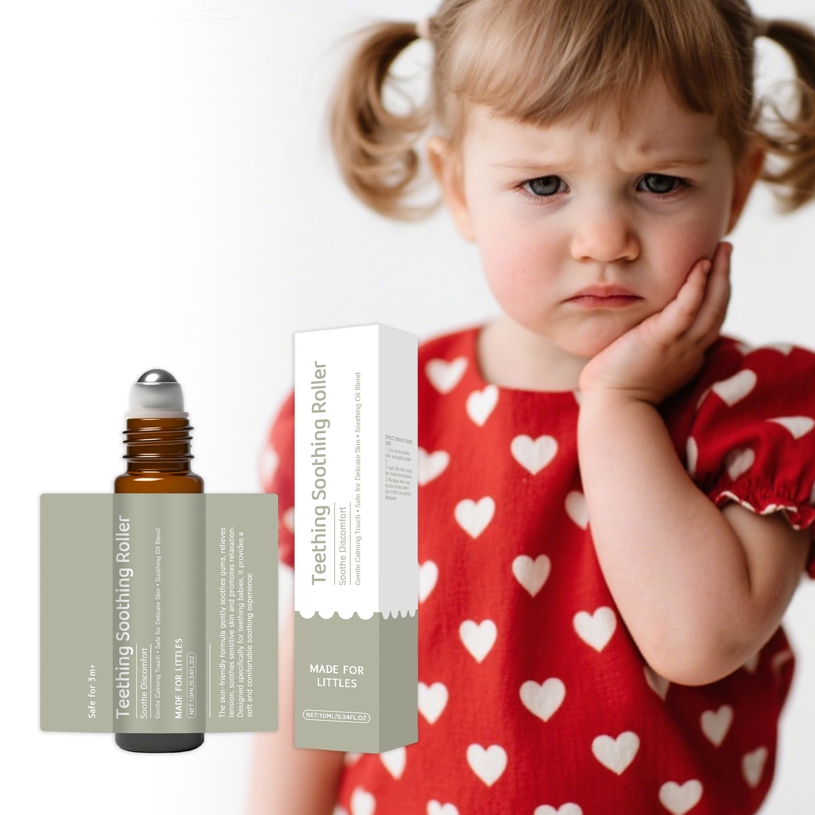 Teething Care Roller For Kids Mild Nourish Protect Baby Gum Moisturize Brighten Teeth Daily Gum Care