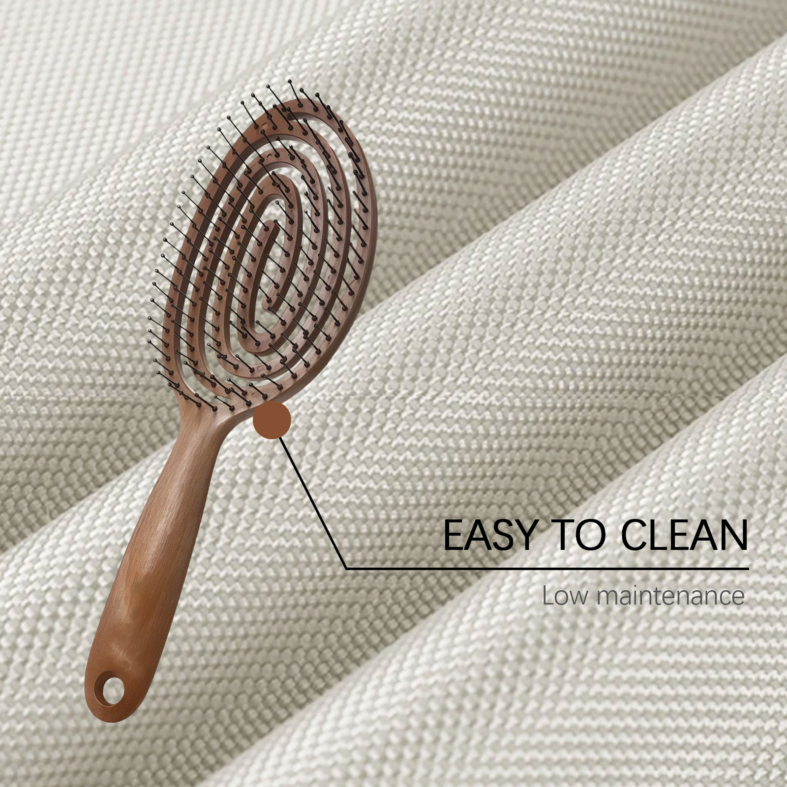 Scalp Massage Comb Comfortable Care Natural Fluffy Untangle Hair Beauty Daily Hair Styling Gentle Head Relax Soft Smooth Healthy Tresses