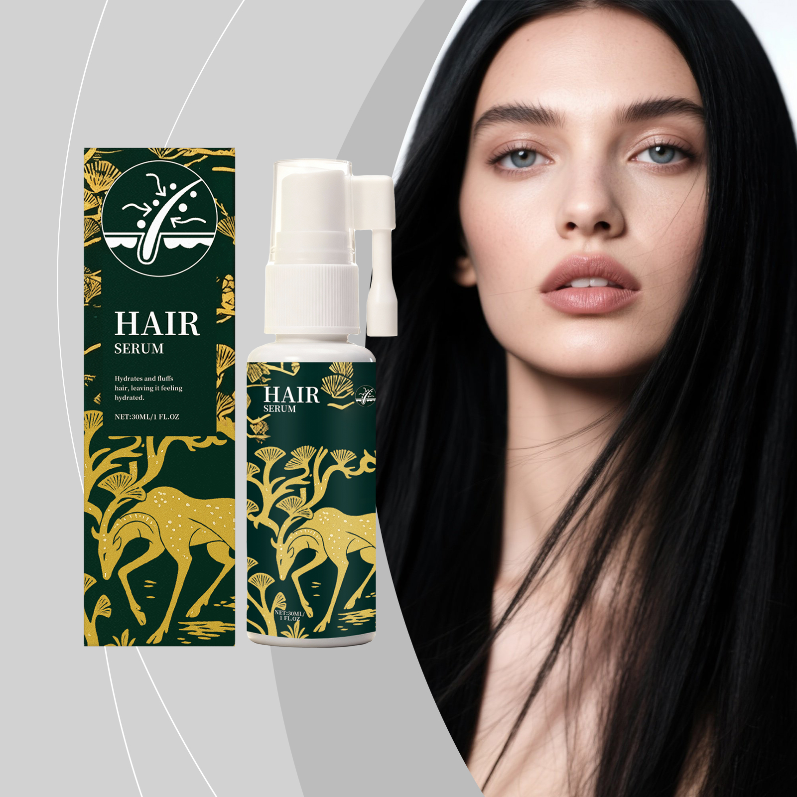 Hair Care Spray Light Texture Daily Nourish Moist Soft Fix Frizzy Hair Portable Use For All Strands