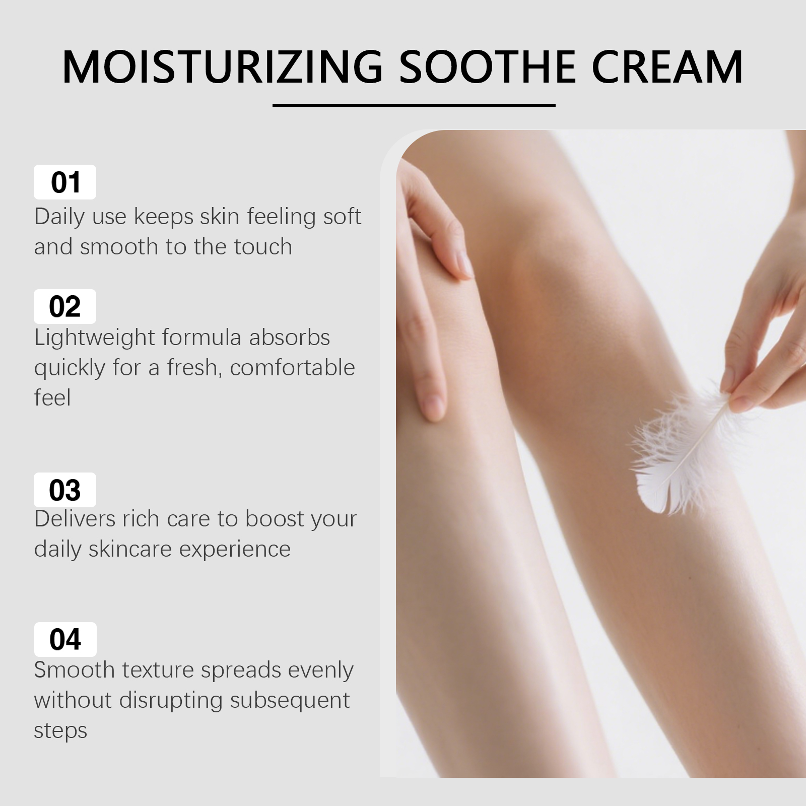 Moisturizing Care Cream Soft Comfort Lock Water Skin Hydrating Mild Gentle Fine Bright Shine Body Lotion