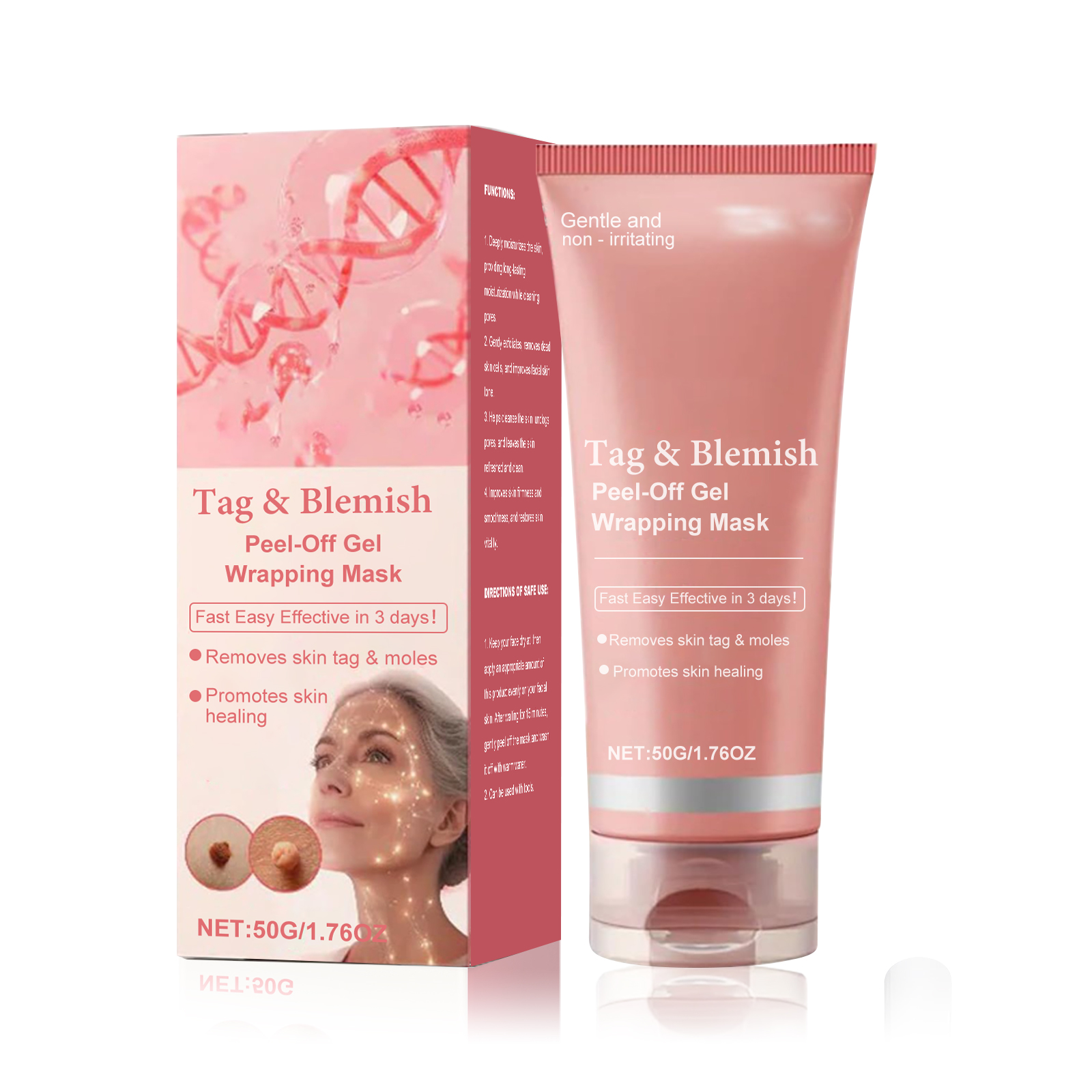 Moisturizing Anti Wart Peel Off Mask Deep Cleansing Hydrating Firming Skin Facial Care