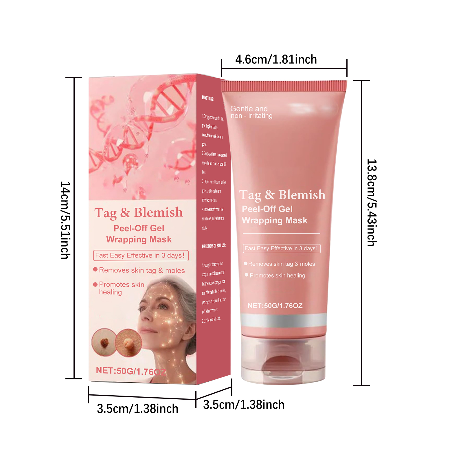 Moisturizing Anti Wart Peel Off Mask Deep Cleansing Hydrating Firming Skin Facial Care