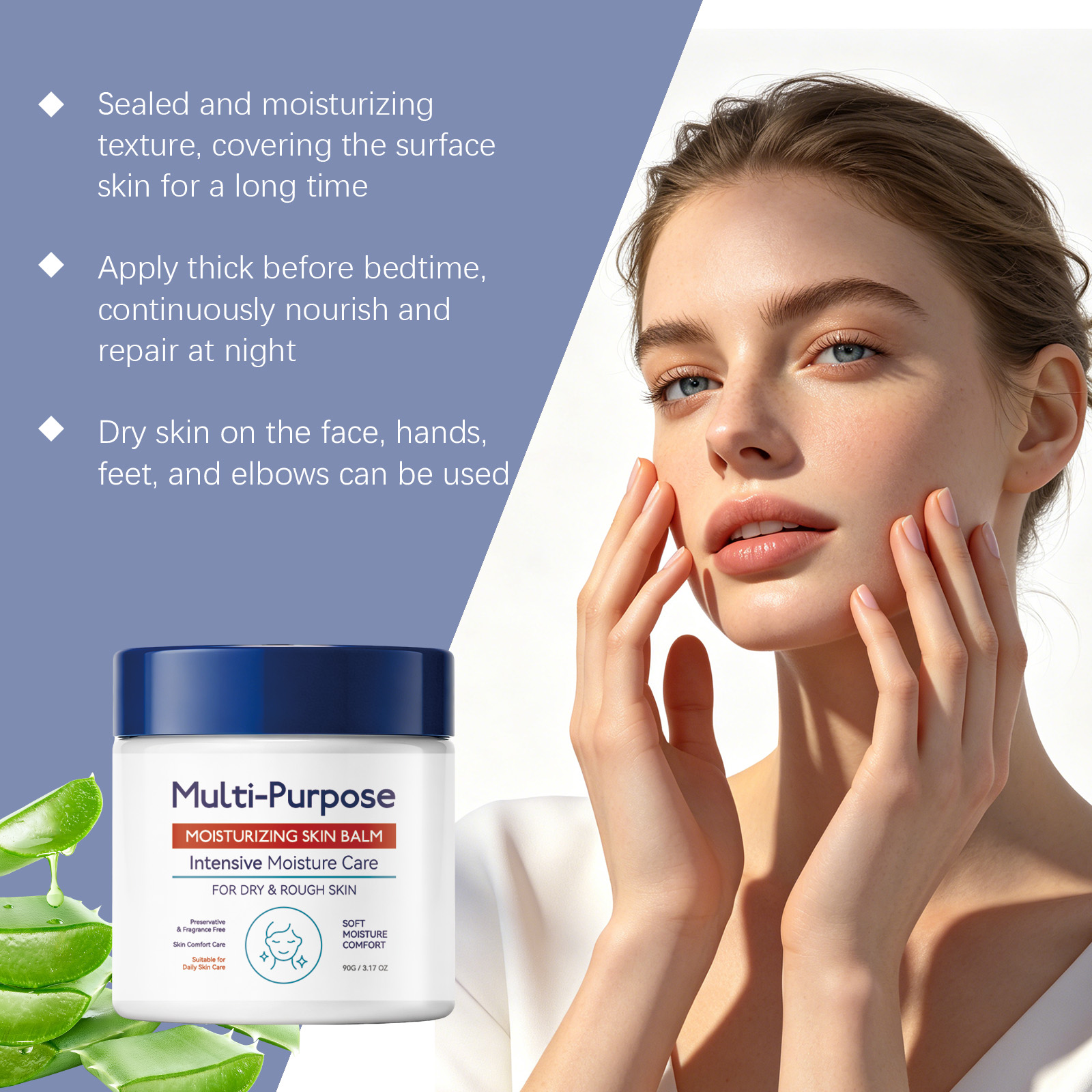 Mild Moisturizing Ointment Hydrated Smooth Glowing Moisture Lock Aloe Gentle Ingredients Facial Skin Care