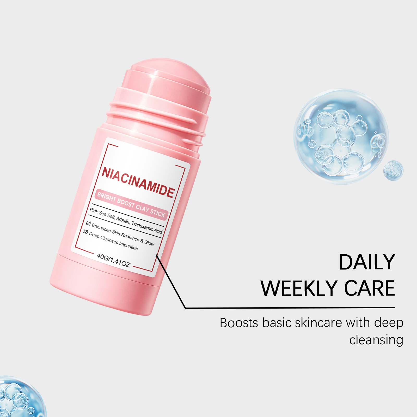 Nicotinamide Moisturizing Mask Stick Cleanses Hydrates Softens Brightens Gentle Facial Skin Daily Apply