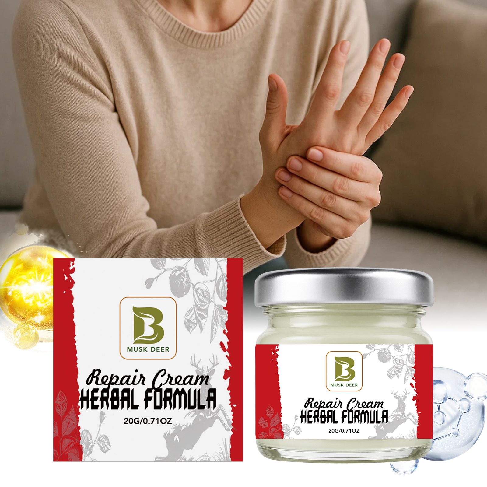 Skin Care Ointment Mild Cool NonSticky Comfortable Hydrating Soft For Rough Skin Whole Body All Seasons