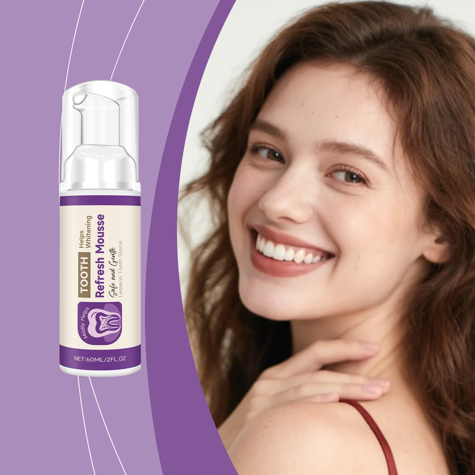 Teeth Fresh Mousse Mild Bright Protect Tooth Surface Clean Oral Odor Comfort Clean Care
