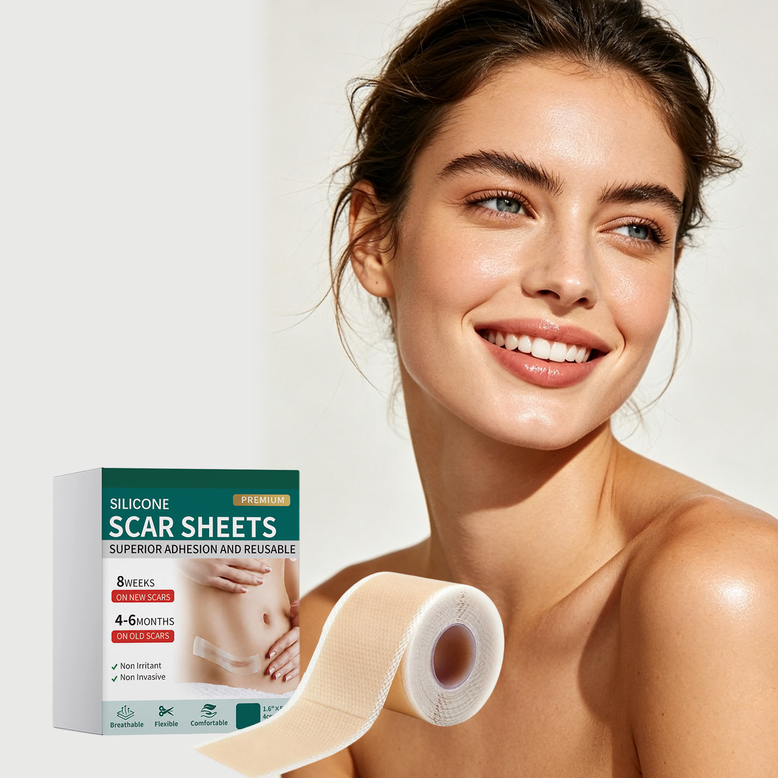 Skin Soft Patch Comfortable Fit Skin Friendly Breathable Delicate Smooth Light Conceal Defects Care Body Skin