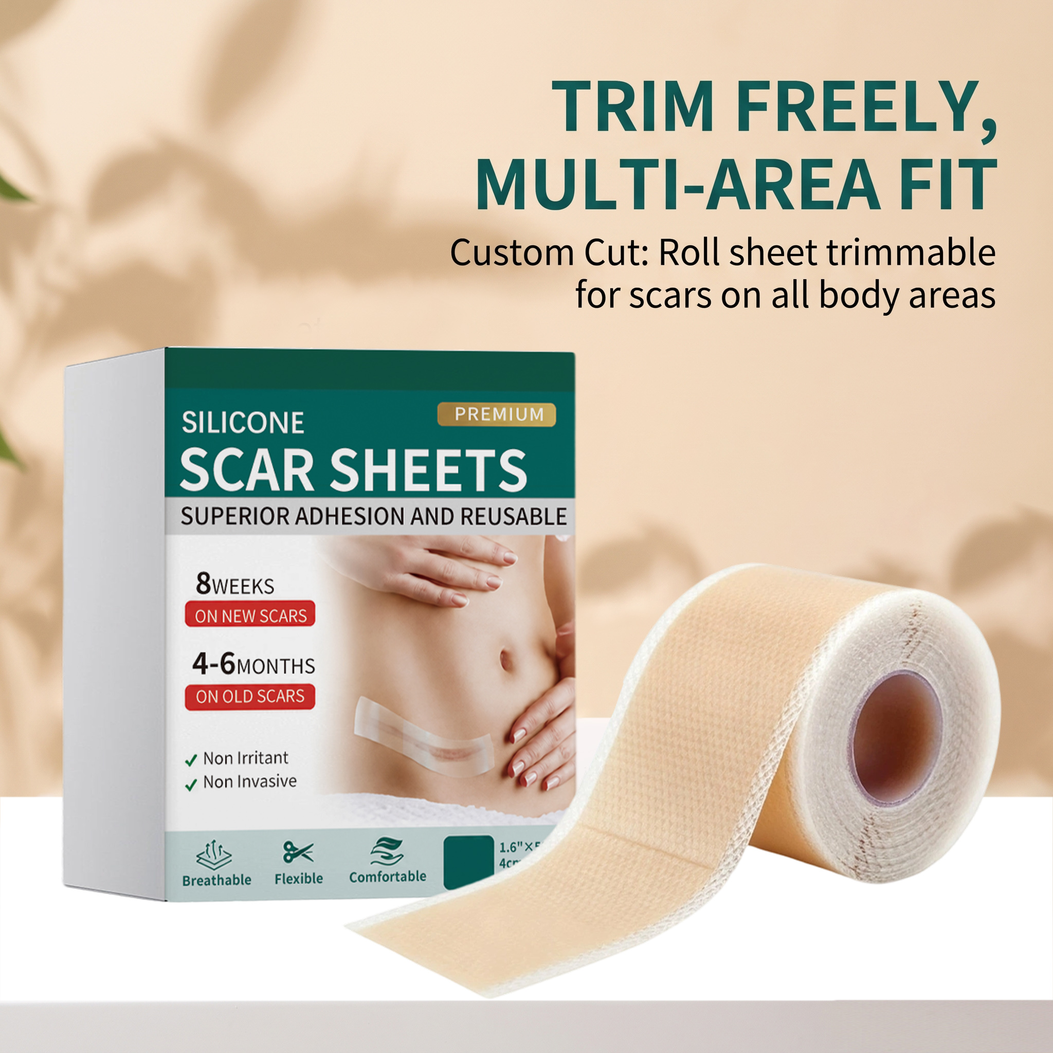 Skin Soft Patch Comfortable Fit Skin Friendly Breathable Delicate Smooth Light Conceal Defects Care Body Skin