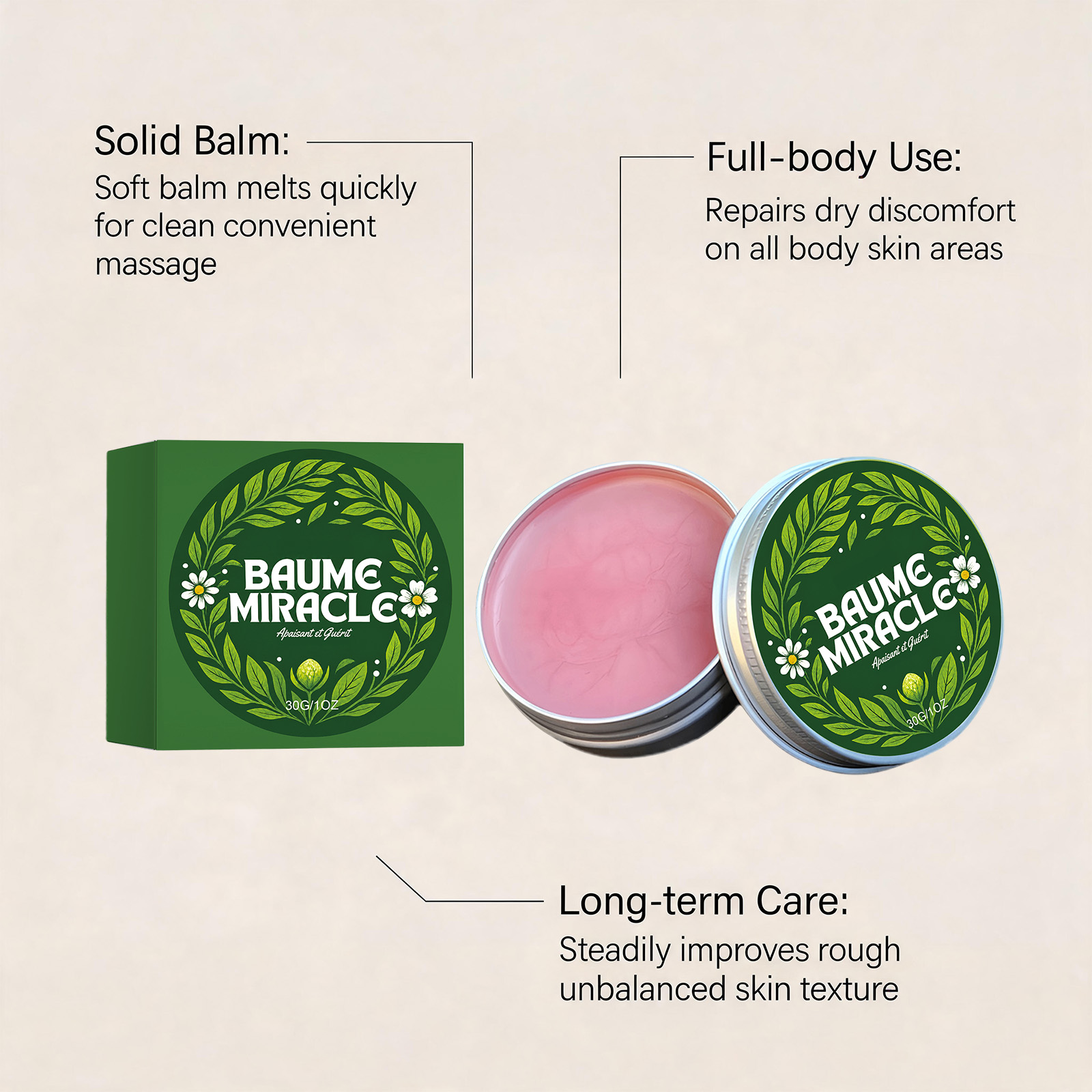 Skin Care Ointment Smoothing Comfortable Body Skin Hydrating Tender Mild External Daily Coating Care Paste