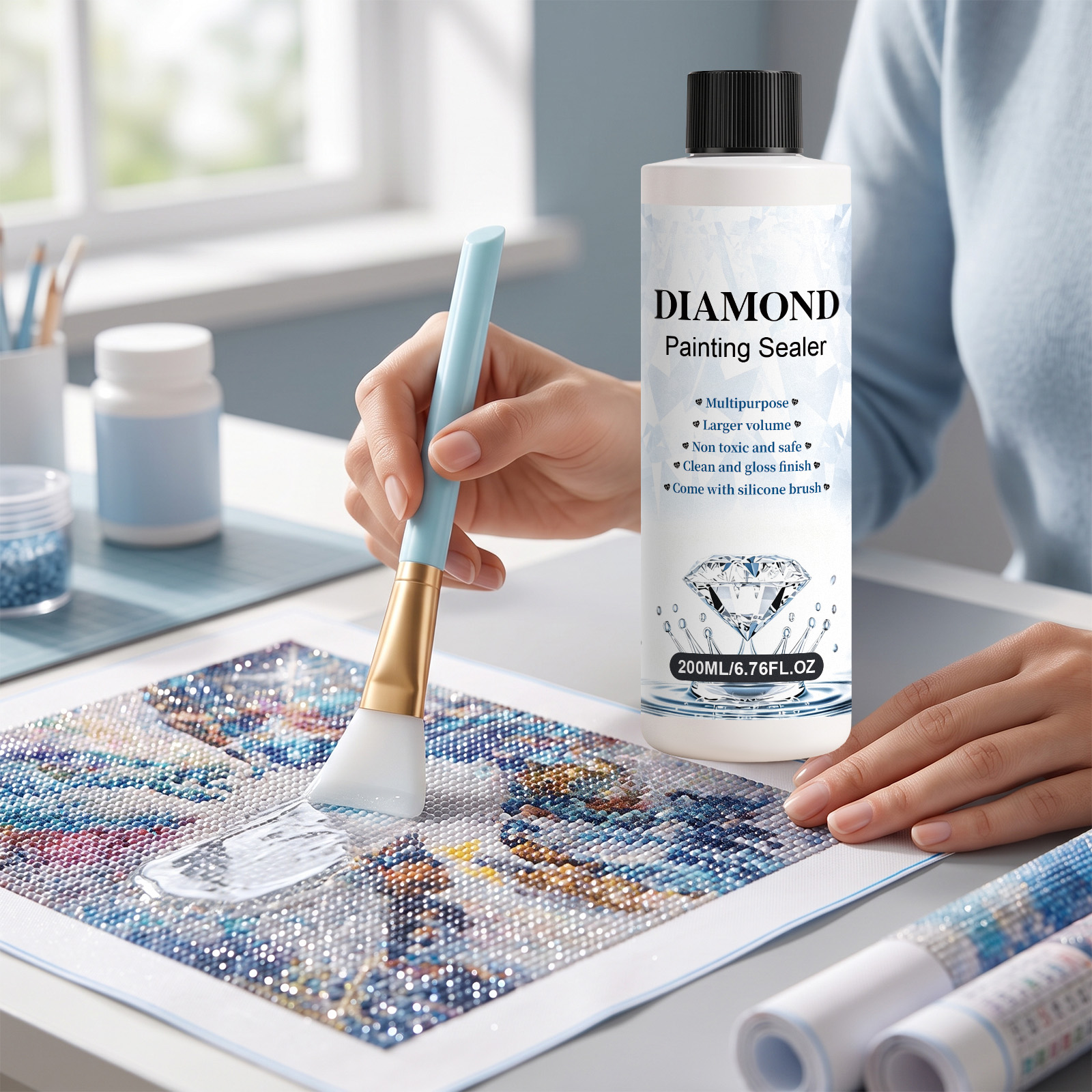 Diamond Painting Sealing Agent Diy Diamond Art Gloss Matte Shaping Glaze Antifouling Dustproof Protector