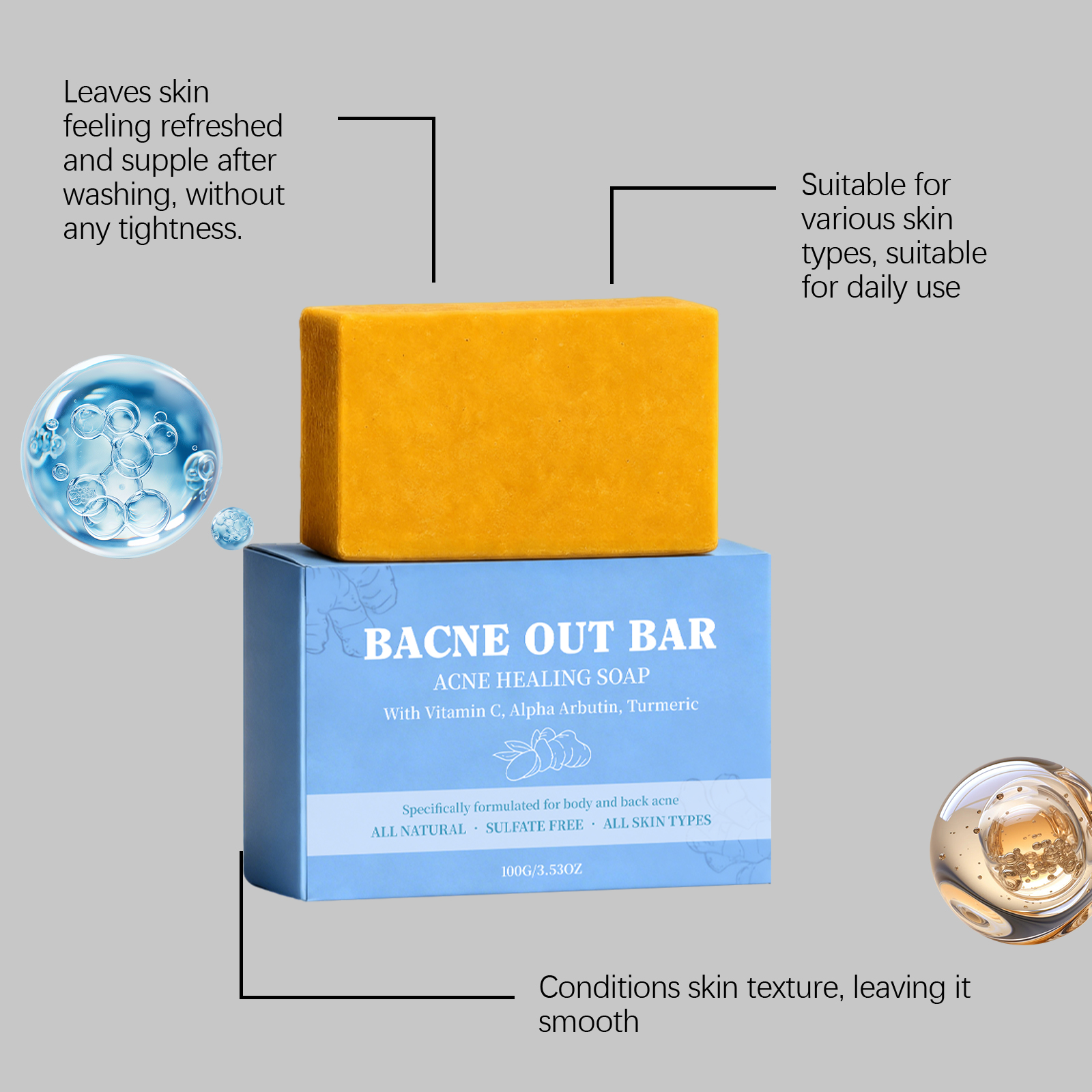 Body Cleansing Soap Gently Cleanses Skin Moisturizes Softens Brightens Nourishes Refreshes Purifies For Daily Bath Body Care