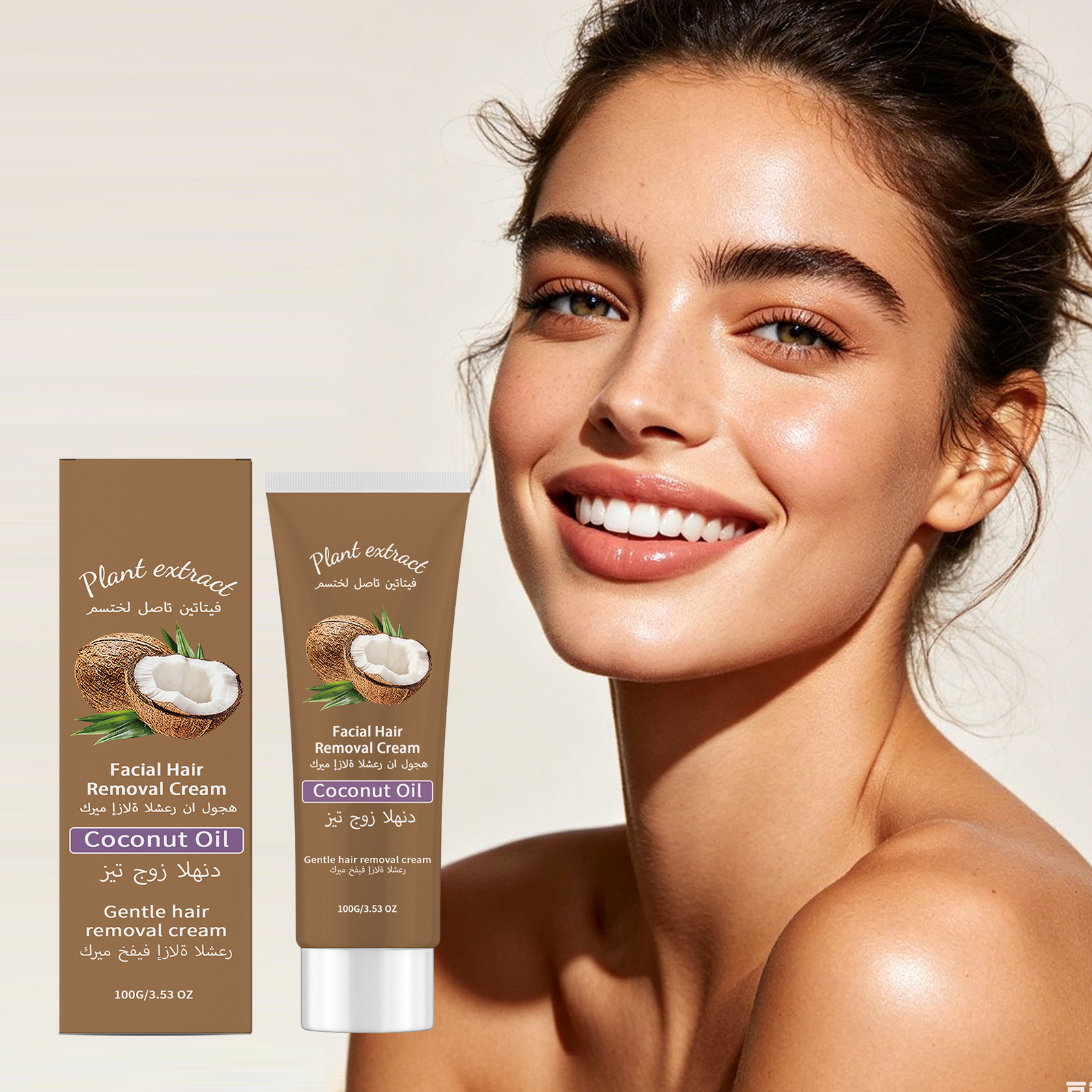 Facial Hair Removal Cream Gentle Cleansing Delicate Smooth Skin Portable Easy Operation Downy Lip Hair