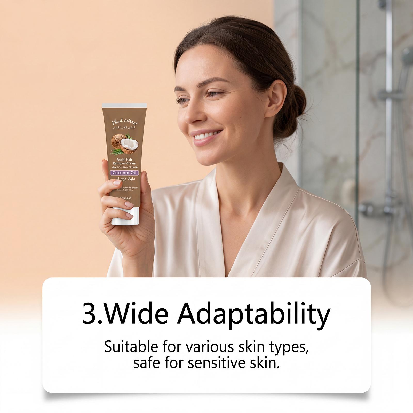 Facial Hair Removal Cream Gentle Cleansing Delicate Smooth Skin Portable Easy Operation Downy Lip Hair