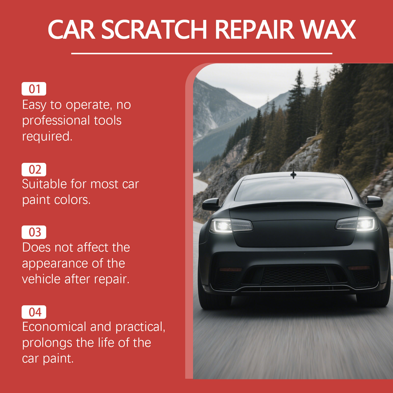 Car Scratch Care Wax Kit Paint Scratch Renew Polish Sand Surface Maintenance Care For Auto Coat