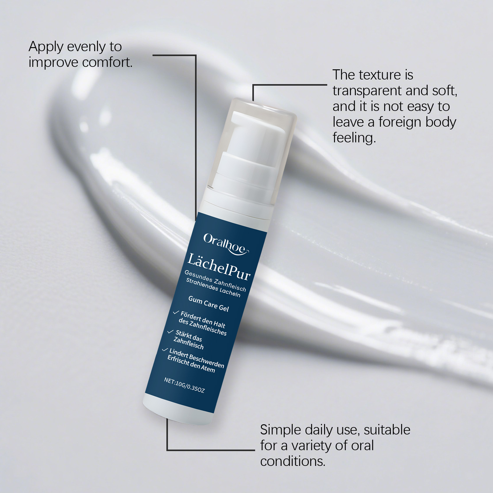 Teeth Care Gel Gentle Care Clean Comfort Teeth Fresh Natural Bright For Daily Use