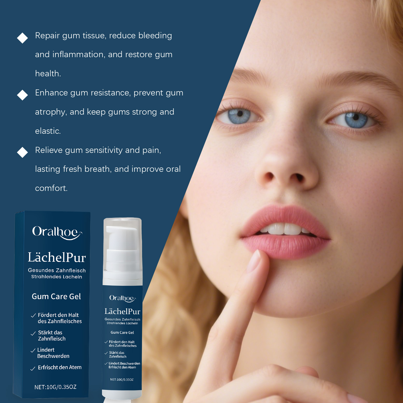 Teeth Care Gel Gentle Care Clean Comfort Teeth Fresh Natural Bright For Daily Use