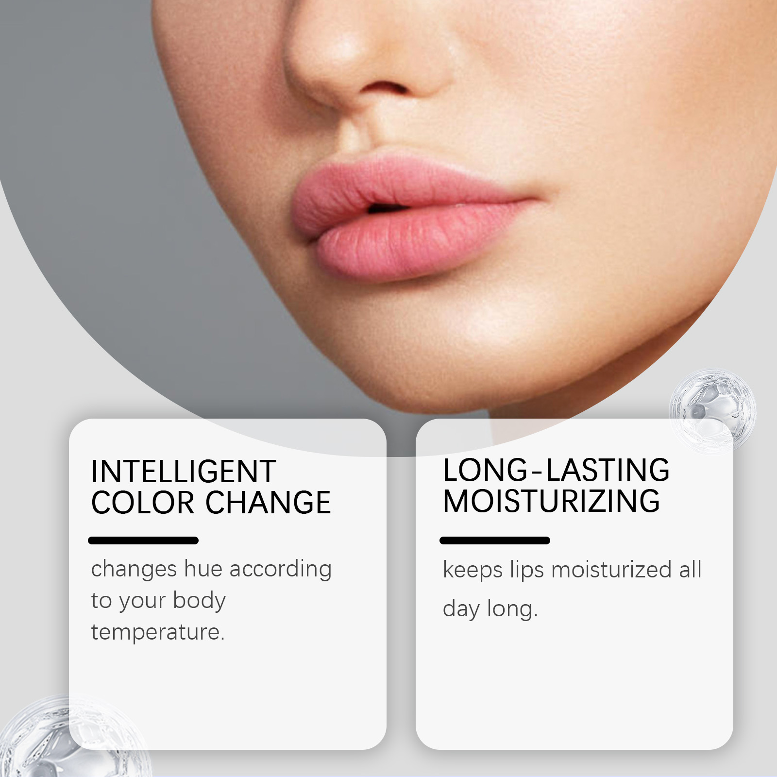 (Midnight Blue) Temperature Changing Lip Balm Care Nourish Moisturize Hydrate Improve Dry Lip Skin Balm