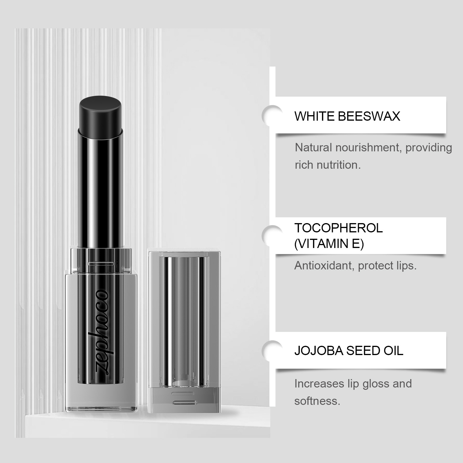(Midnight Blue) Temperature Changing Lip Balm Care Nourish Moisturize Hydrate Improve Dry Lip Skin Balm
