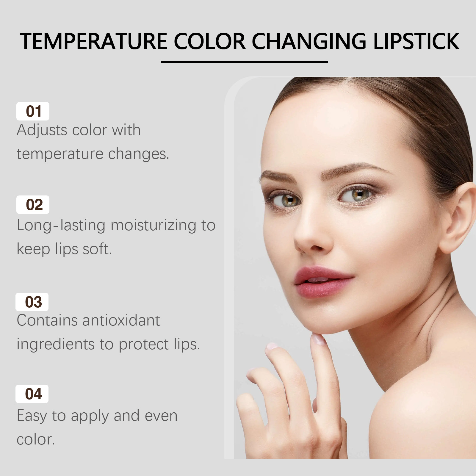 (Midnight Blue) Temperature Changing Lip Balm Care Nourish Moisturize Hydrate Improve Dry Lip Skin Balm