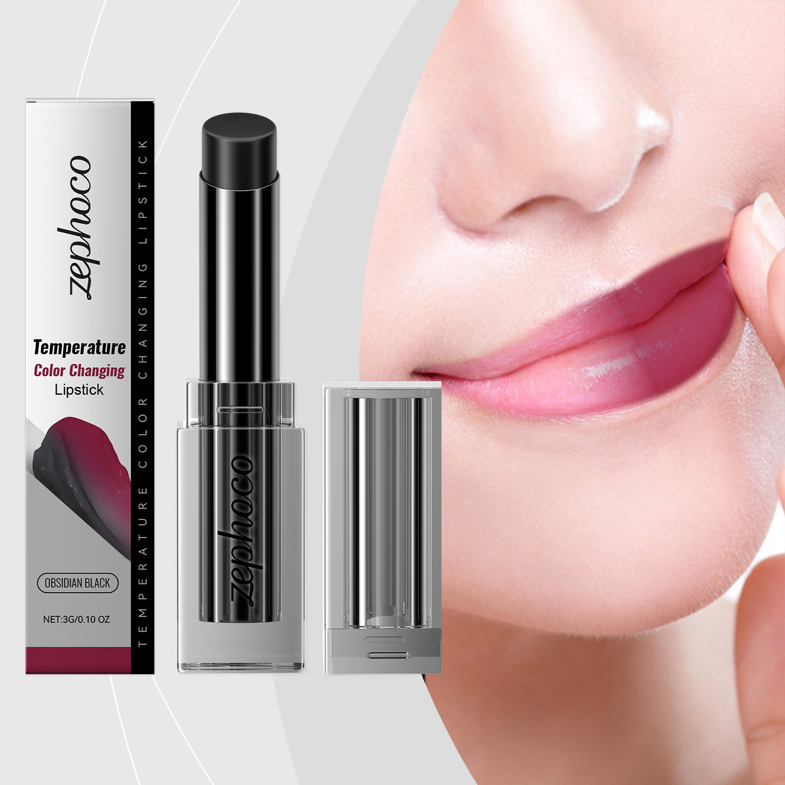 (Midnight Blue) Temperature Changing Lip Balm Care Nourish Moisturize Hydrate Improve Dry Lip Skin Balm